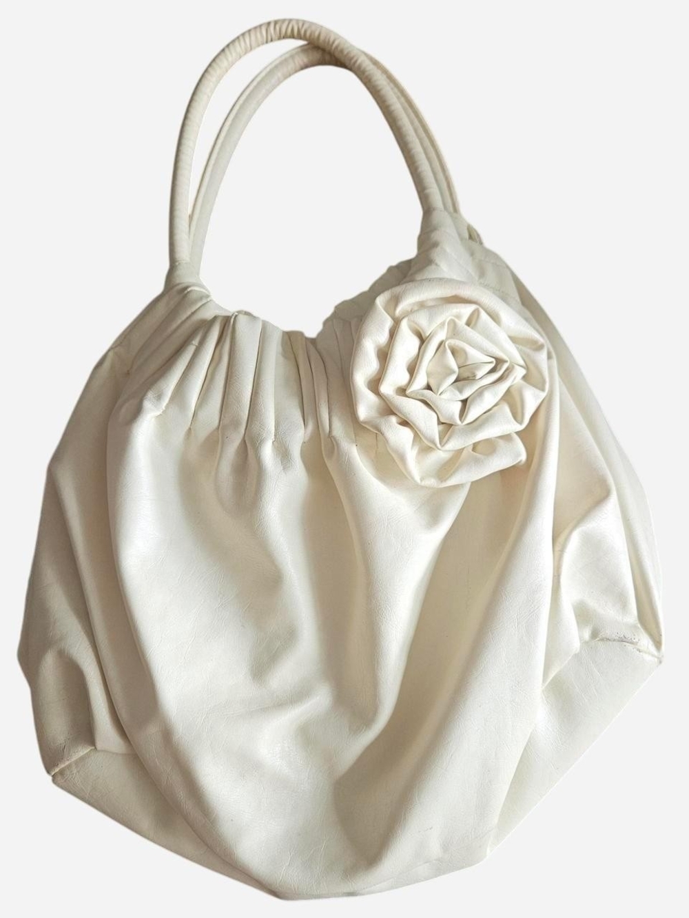 American Eagle Cream Floral Accent Hobo Bag